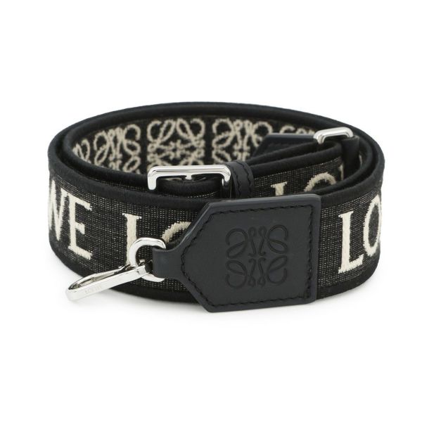 ロエベ ショルダーストラップ アナグラム キャンバス C073T87X01 LOEWE 黒