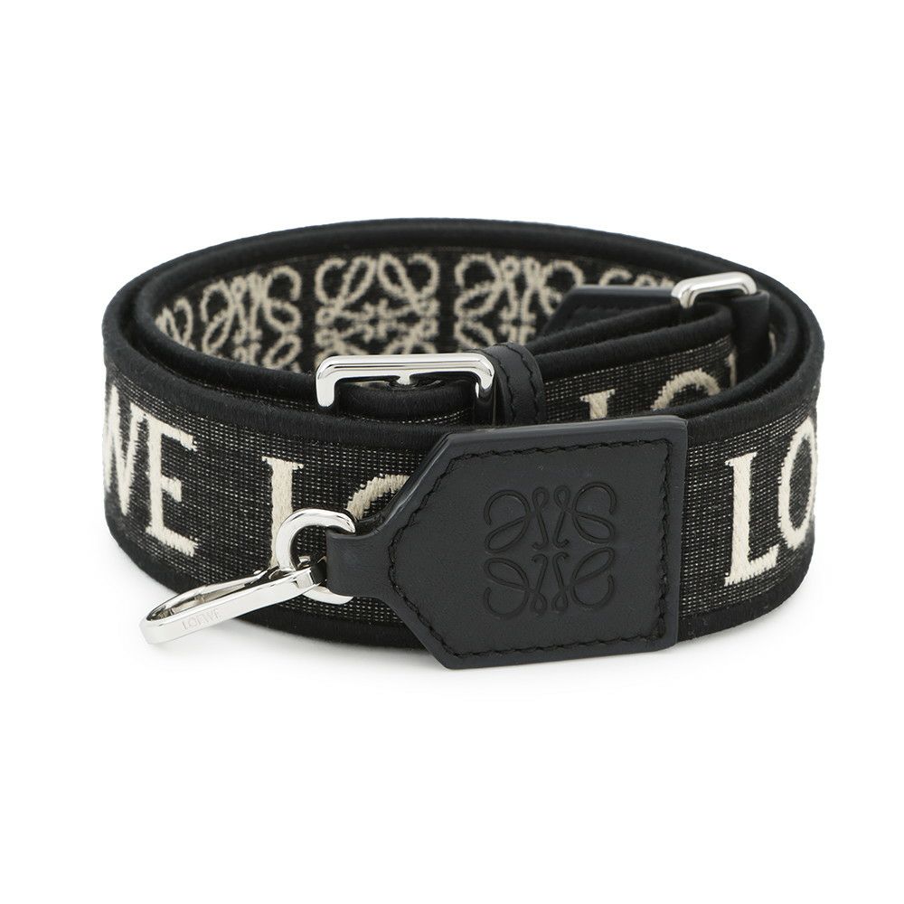 ロエベ ショルダーストラップ アナグラム キャンバス C073T87X01 LOEWE 黒