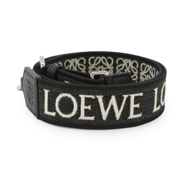 ロエベ ショルダーストラップ アナグラム キャンバス C073T87X01 LOEWE 黒