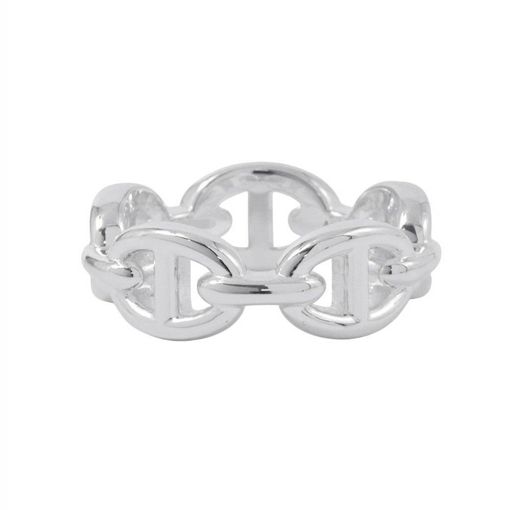 エルメス リング シェーヌダンクル アンシェネPM Enchainee SV925シルバー リングサイズ51 HERMES ジュエリー