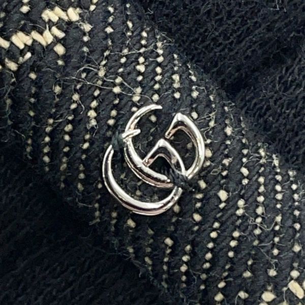 【美品】グッチ　カチューシャ　デニム　GG柄　ネイビー　クリーム　ゴールド金具 GUCCI グッチ 652835 GG デニム ヘアバンド カチューシャ ヘア