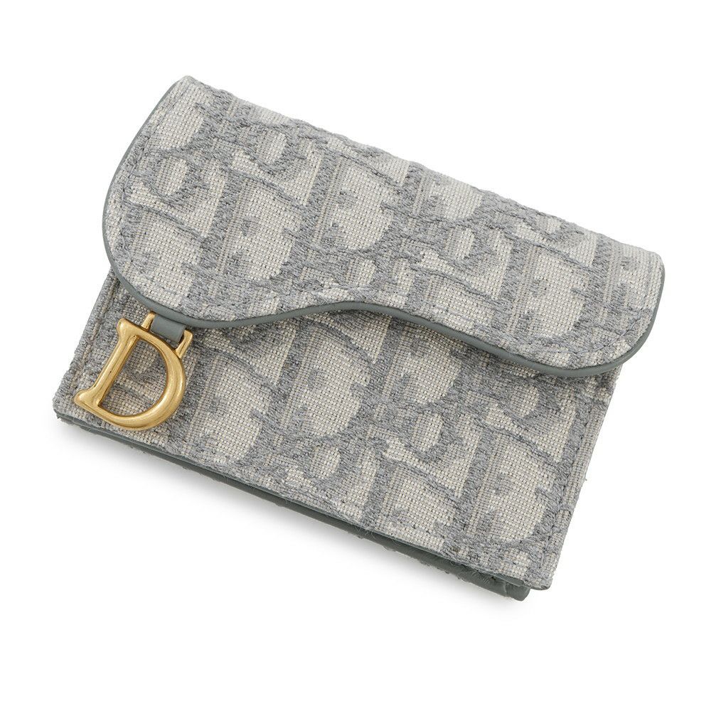 クリスチャン・ディオール カードケース オブリーク サドル ブルーム  