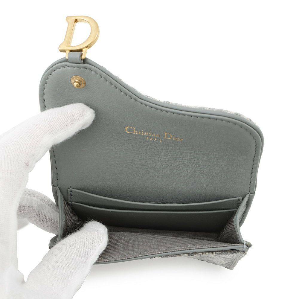 クリスチャン・ディオール カードケース オブリーク サドル ブルーム カードホルダー S5611CTZQ トロッター