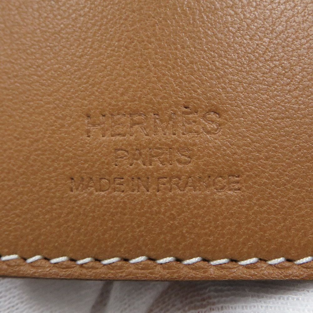 エルメス スカーフリング クロシェット ゴールド ラムスキン/シルク HERMES アクセサリー