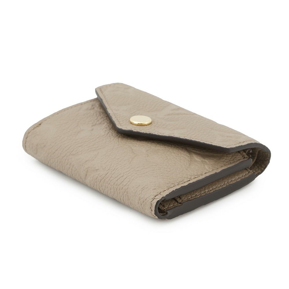 ルイヴィトン 三つ折り財布 モノグラム・アンプラント ポルトフォイユ・ゾエ M69800 LOUIS VUITTON グレージュ