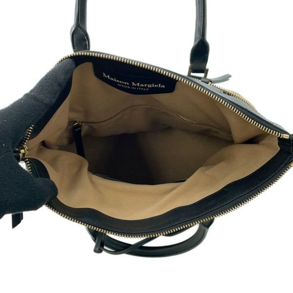 メゾンマルジェラ ハンドバッグ 5AC ミディアム レザー Maison Margiela 2wayショルダー 黒