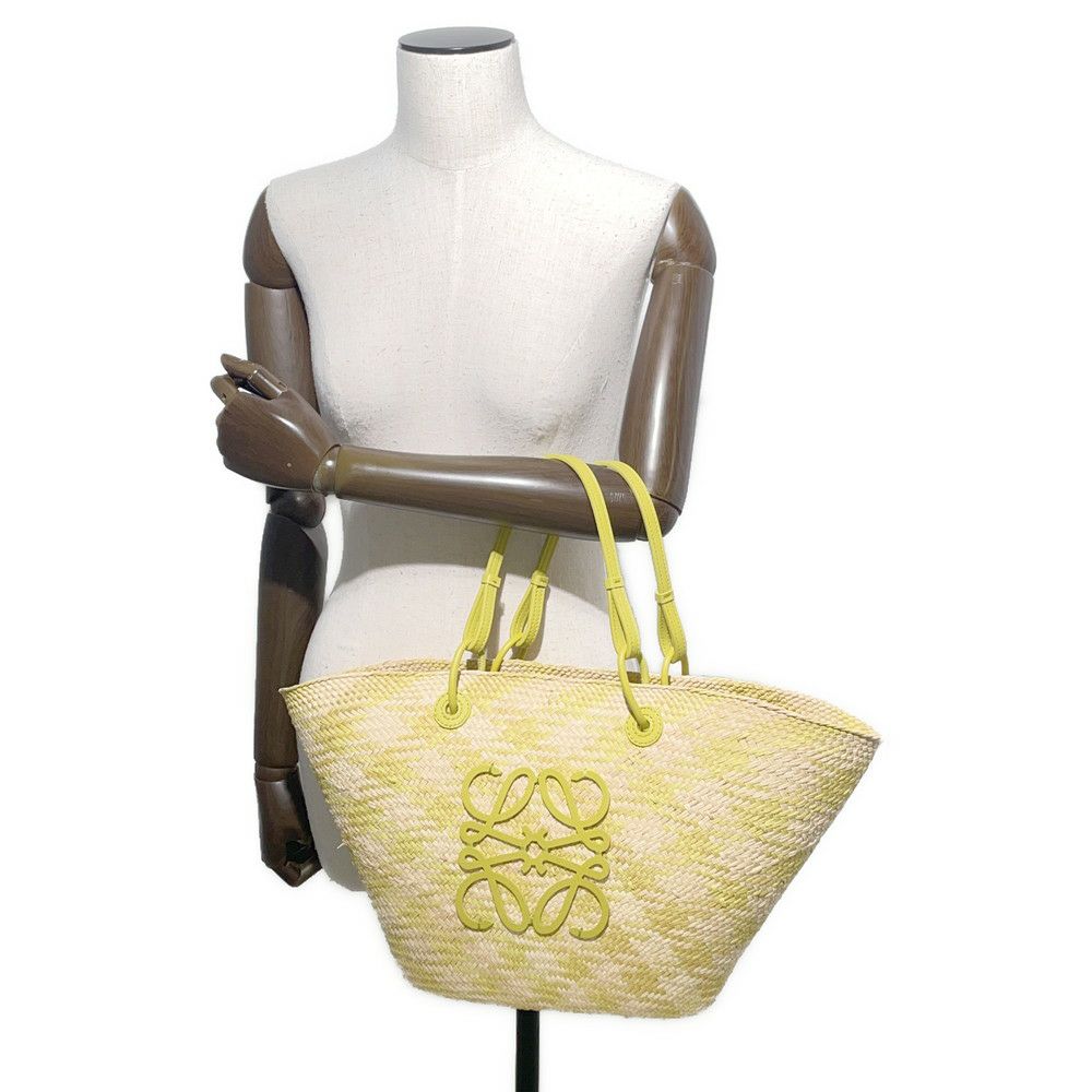 ロエベ ハンドバッグ アナグラム ミディアム ラフィア A223T43X55 LOEWE バスケットバッグ