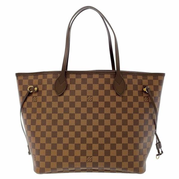 ルイヴィトン トートバッグ ダミエ・エベヌ ネヴァーフルMM ポーチ付き N41358 LOUIS VUITTON ヴィトン