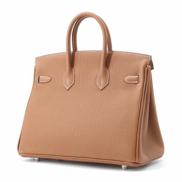 エルメス バーキン25 ゴールド/シルバー金具 トゴ W刻印 HERMES Birkin ハンドバッグ