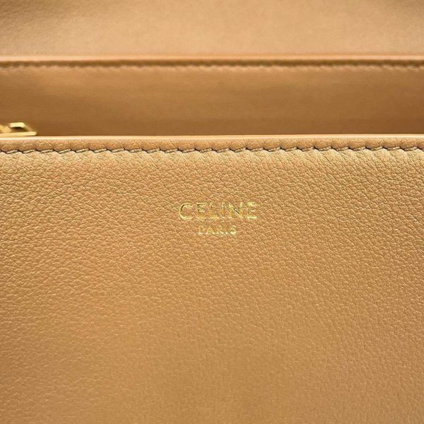 セリーヌ ハンドバッグ ミディアム ニノ サプルカーフレザー 117523FXK CELINE 2way ブラウン