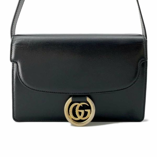 グッチ ショルダーバッグ GGマーモント レザー 589474 GUCCI バッグ 黒