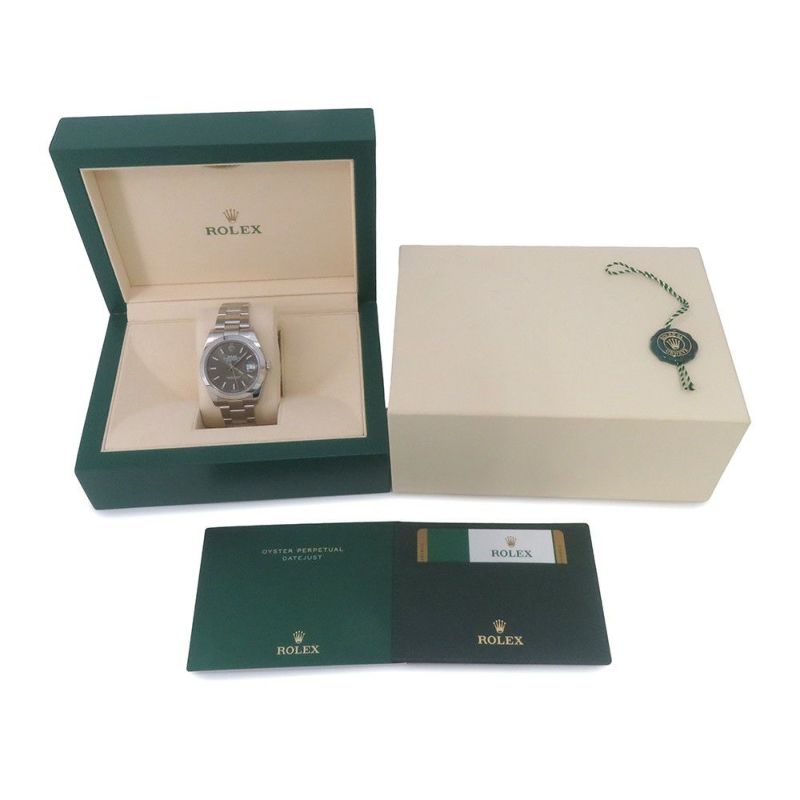 ロレックス デイトジャスト41 ランダムシリアル ルーレット 126300 ROLEX 腕時計 スレート文字盤