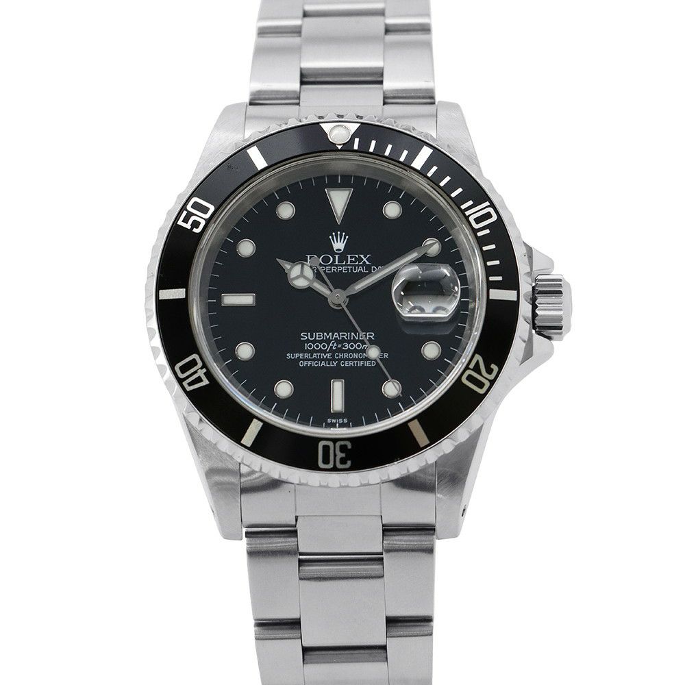 ロレックス サブマリーナ デイト A番 16610 ROLEX 腕時計 黒文字盤