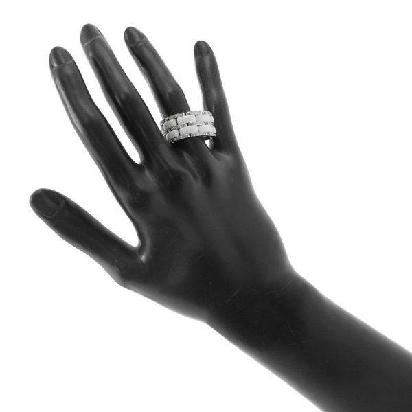 シャネル リング ウルトラ コレクション ダイヤモンド K18WGホワイトゴールド ホワイトセラミック サイズ56 CHANEL 指輪