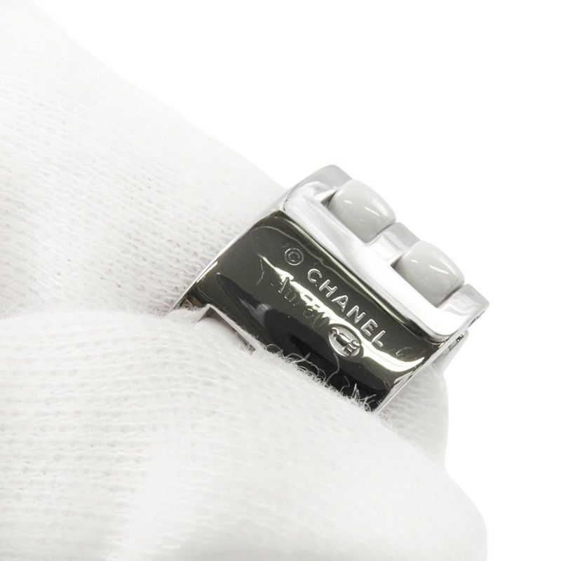 シャネル リング ウルトラ コレクション ダイヤモンド K18WGホワイトゴールド ホワイトセラミック サイズ56 CHANEL 指輪
