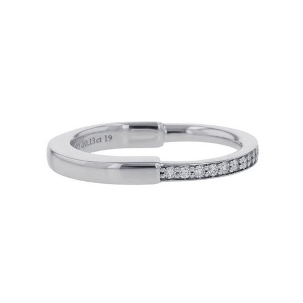ティファニー リング ロック リング ダイヤモンド 0.13ct K18WGホワイトゴールド サイズ約9号 72345363 Tiffany&Co. 指輪
