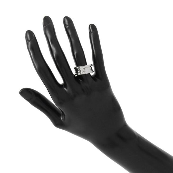 ブルガリ リング ビーゼロワン B-zero1 2バンド K18WGホワイトゴールド リングサイズ53 346583 指輪 ジュエリー