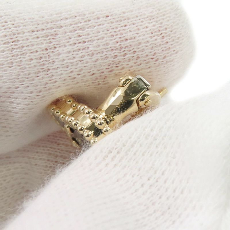 ヴァンクリーフ&アーペル ピアス ヴィンテージ アルハンブラ イヤリング オニキス K18YGイエローゴールド VCARA44200