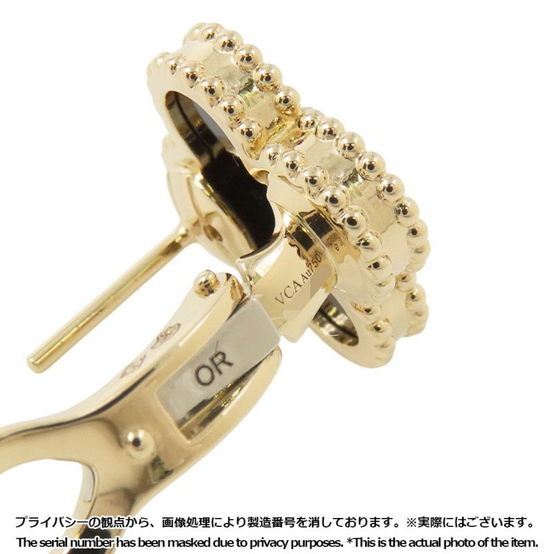 ヴァンクリーフ&アーペル ピアス ヴィンテージ アルハンブラ イヤリング オニキス K18YGイエローゴールド VCARA44200