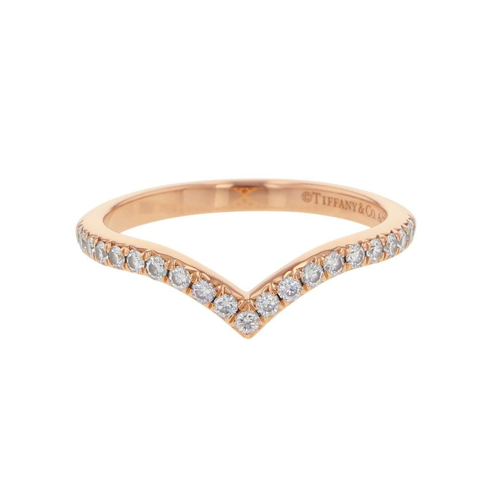 ティファニー リング ソレスト V ダイヤモンド リング ダイヤモンド K18PGピンクゴールド サイズ約9号 Tiffany&Co. 指輪