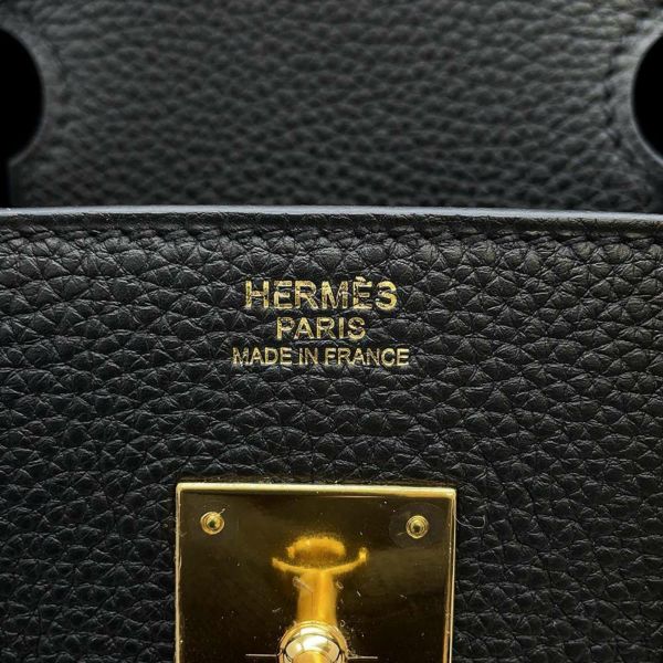 エルメス バーキン30 ブラック/ゴールド金具 トゴ U刻印 HERMES Birkin ハンドバッグ 黒