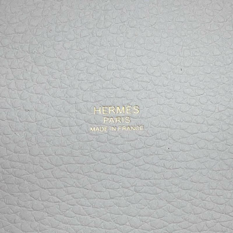 エルメス ハンドバッグ ピコタンロックMM ブルーペール/ゴールド金具 トリヨンクレマンス W刻印