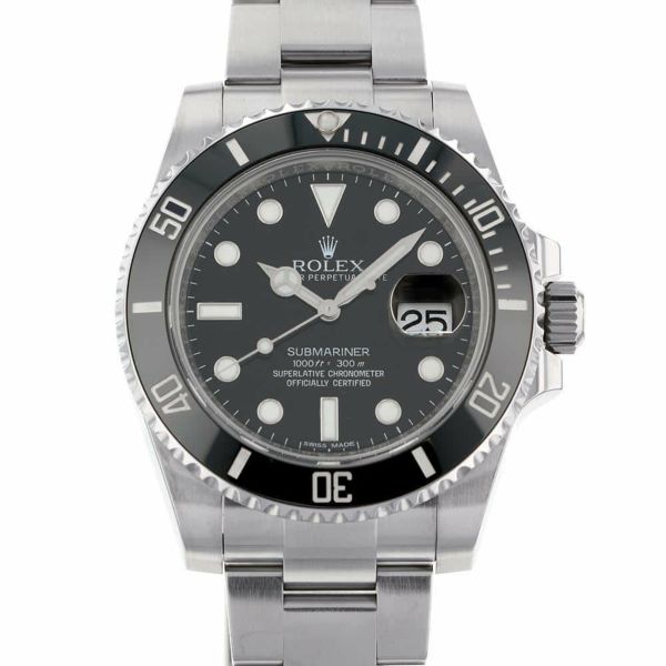 ロレックス サブマリーナ デイト ランダムシリアル ルーレット 116610LN ROLEX 腕時計 ウォッチ 黒文字盤