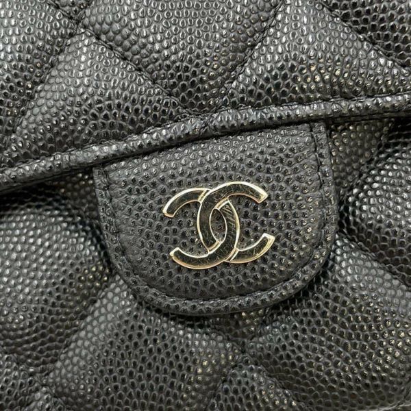 シャネル チェーンウォレット マトラッセ ココマーク キャビアスキン AP2096 CHANEL 財布 フラップフォンケース バッグ 黒