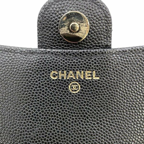 シャネル チェーンウォレット マトラッセ ココマーク キャビアスキン AP2096 CHANEL 財布 フラップフォンケース バッグ 黒