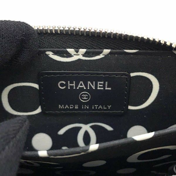 シャネル コインケース マトラッセ ジップ コインパース ココマーク キャビアスキン AP3830 CHANEL 財布 黒