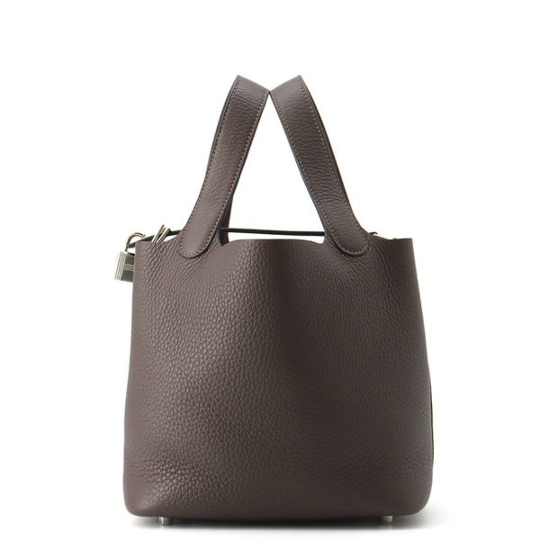 エルメス ハンドバッグ ピコタンロックPM エベンヌ/シルバー金具 トリヨンクレマンス K刻印
