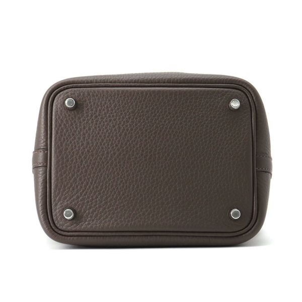 エルメス ハンドバッグ ピコタンロックPM エベンヌ/シルバー金具 トリヨンクレマンス K刻印