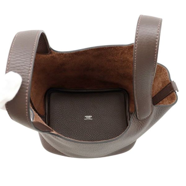 エルメス ハンドバッグ ピコタンロックPM エベンヌ/シルバー金具 トリヨンクレマンス K刻印