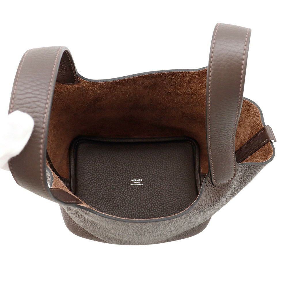 エルメス ハンドバッグ ピコタンロックPM エベンヌ/シルバー金具 トリヨンクレマンス K刻印