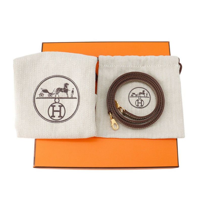 エルメス ハンドバッグ ミニケリー2 外縫い エトゥープ/ゴールド金具 エプソン K刻印 2wayショルダー