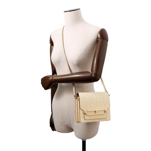 エルメス サック ロウリス ルリ ミニ パーシュマン/ゴールド金具 オーストリッチ U刻印