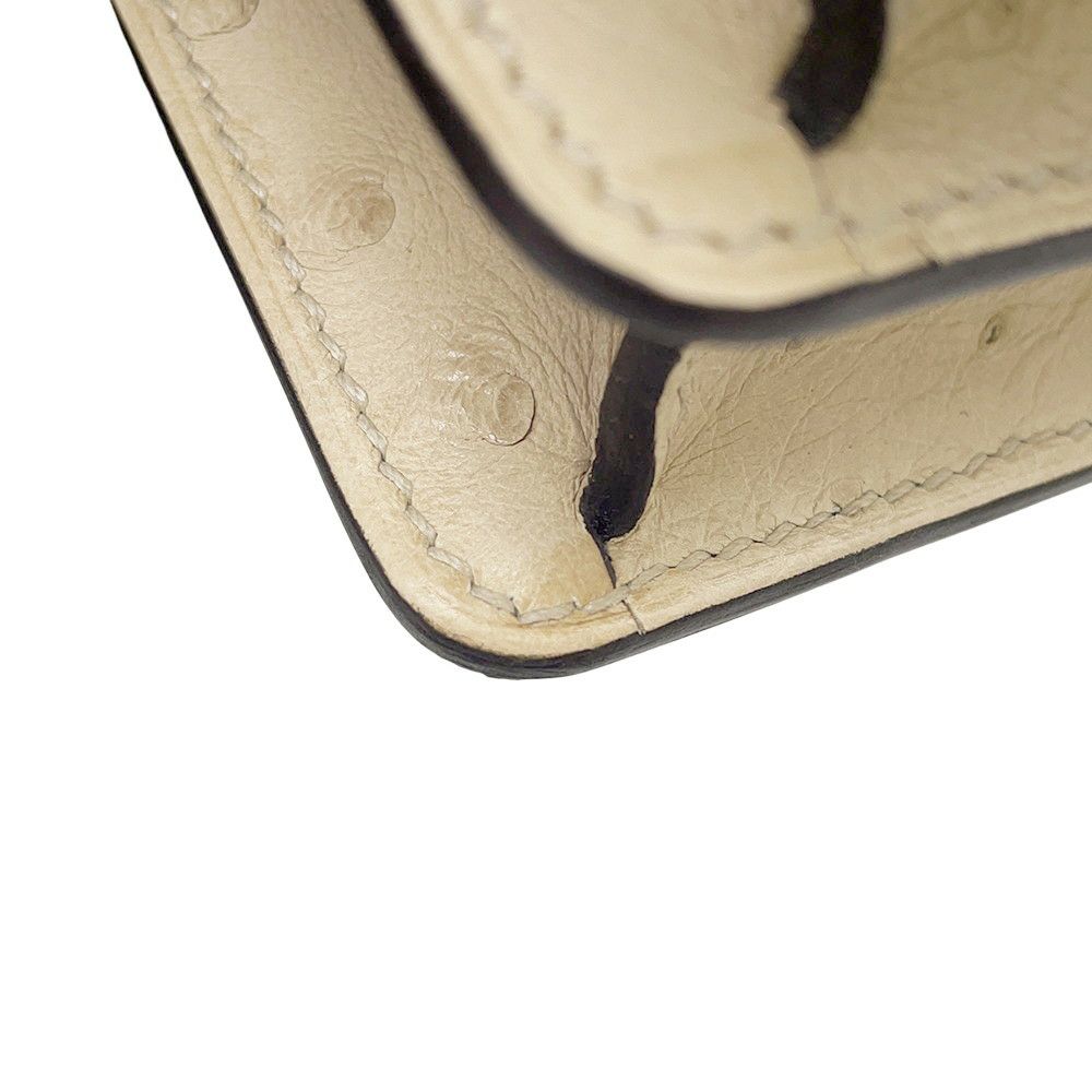 エルメス サック ロウリス ルリ ミニ パーシュマン/ゴールド金具 オーストリッチ U刻印