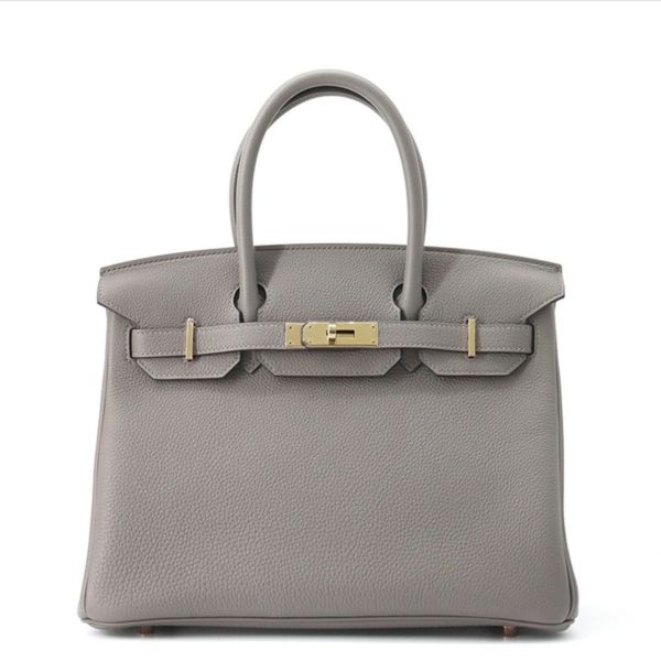 エルメス バーキン30 グリメイヤー/シャンパンゴールド金具 トゴ K刻印 HERMES Birkin ハンドバッグ