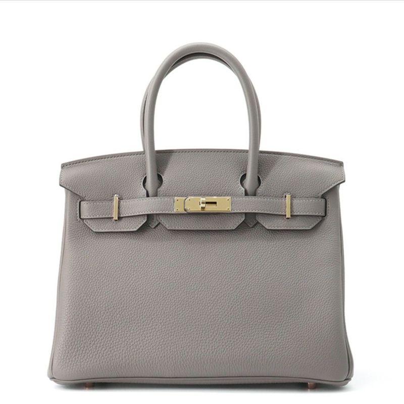 エルメス バーキン30 グリメイヤー/シャンパンゴールド金具 トゴ K刻印 HERMES Birkin ハンドバッグ