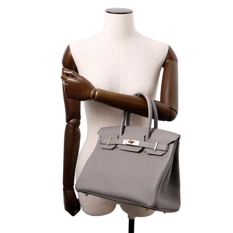 エルメス バーキン30 グリメイヤー/シャンパンゴールド金具 トゴ K刻印 HERMES Birkin ハンドバッグ