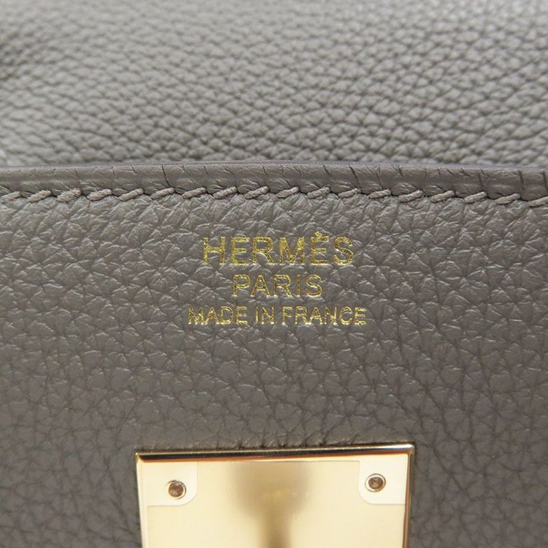 エルメス バーキン30 グリメイヤー/シャンパンゴールド金具 トゴ K刻印 HERMES Birkin ハンドバッグ