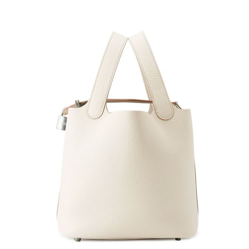 エルメス ハンドバッグ ピコタンロックPM ベトン/シルバー金具 トリヨンクレマンス K刻印 HERMES トートバッグ