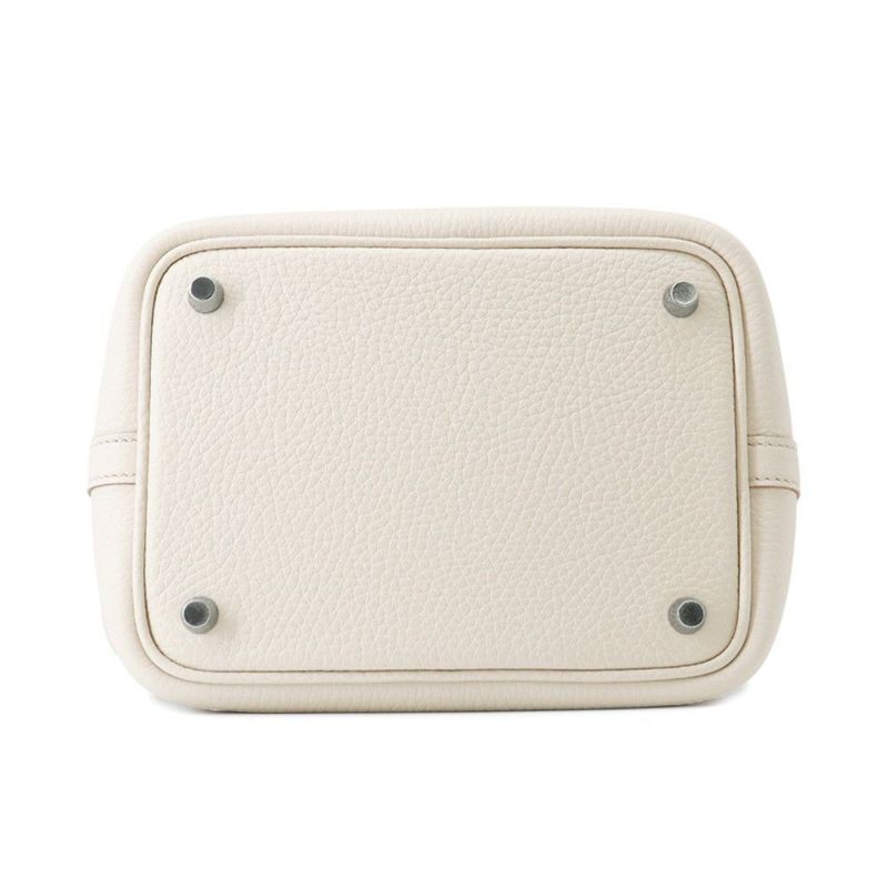 エルメス ハンドバッグ ピコタンロックPM ベトン/シルバー金具 トリヨンクレマンス K刻印 HERMES トートバッグ