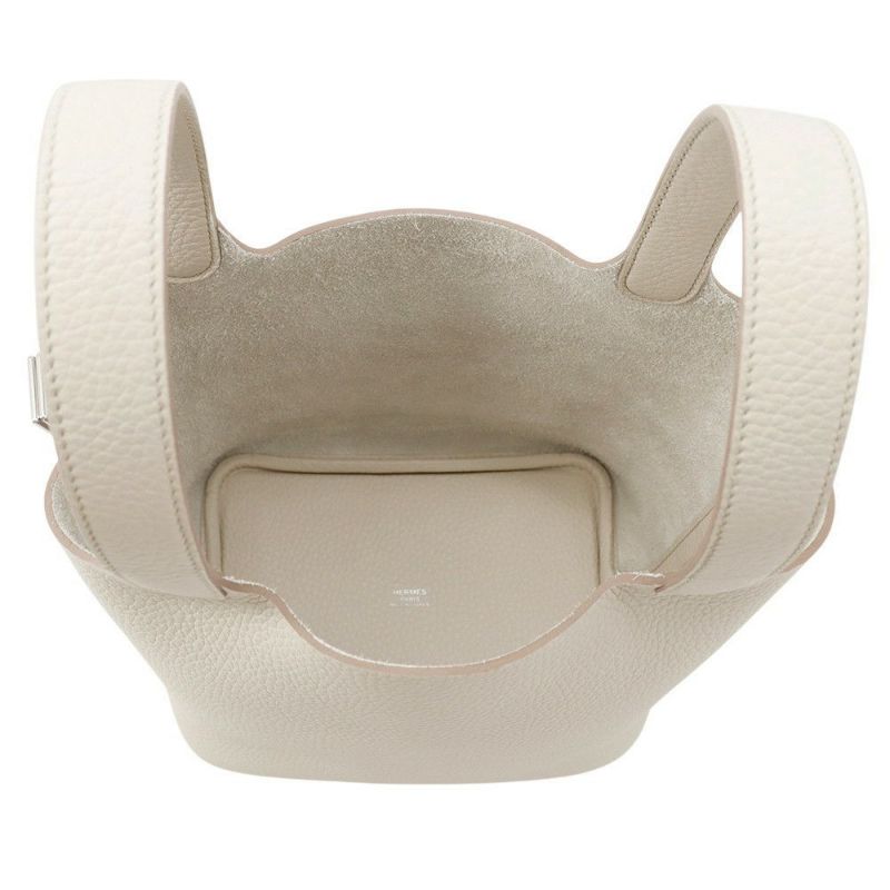 エルメス ハンドバッグ ピコタンロックPM ベトン/シルバー金具 トリヨンクレマンス K刻印 HERMES トートバッグ