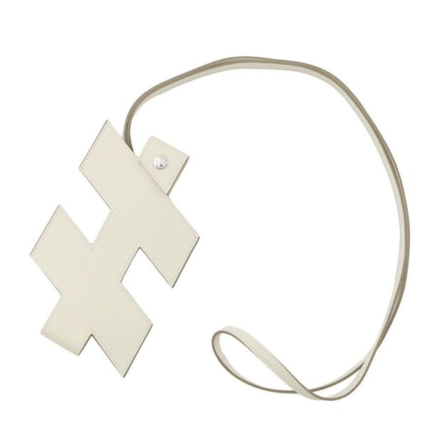 エルメス スマートフォンケース Hタグ クレ/シルバー金具 エプソン U刻印 HERMES ケース H-Tag