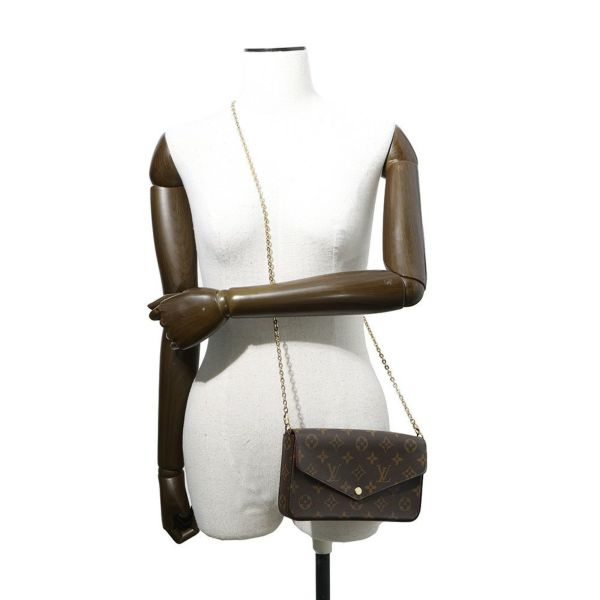 ルイヴィトン チェーンウォレット モノグラム ポシェット・フェリシー M61276 LOUIS VUITTON 財布 クラッチバッグ ショルダーバッグ