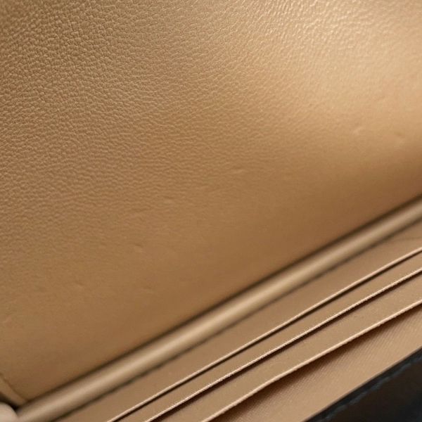 シャネル チェーンウォレット カメリア ココマーク ラムスキン A47421 CHANEL 財布 黒