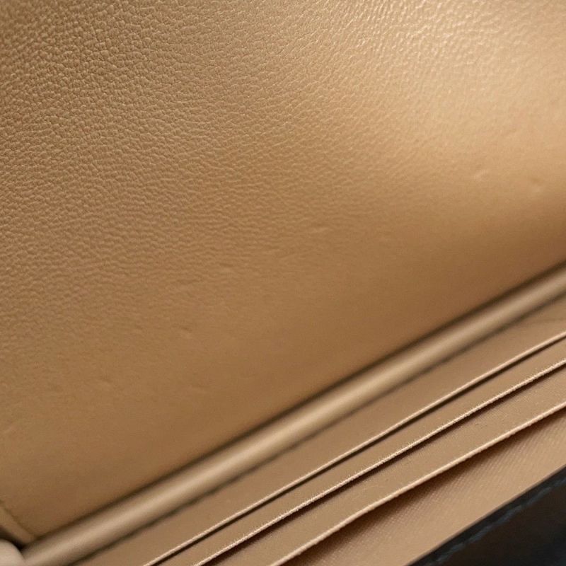 シャネル チェーンウォレット カメリア ココマーク ラムスキン A47421 CHANEL 財布 黒