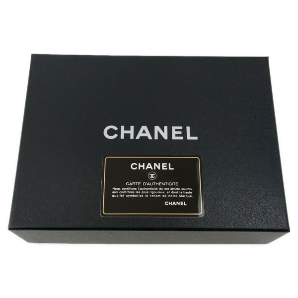 シャネル チェーンウォレット カメリア ココマーク ラムスキン A47421 CHANEL 財布 黒