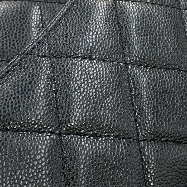 シャネル チェーンショルダーバッグ ココマーク マトラッセ キャビアスキン AS5239 CHANEL ミニ 黒